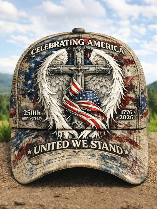 250th Anniversary of the Founding of the United States Printed Baseball Cap
