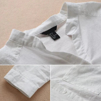 Casual Linen-Cotton Blouse