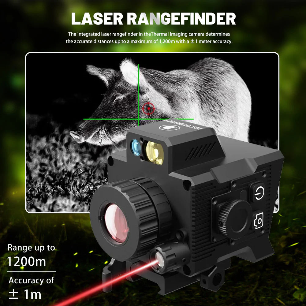 See in total darkness- Infrared WIFI Shockproof Hunting Clip-on Thermal