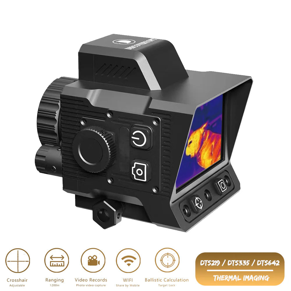 See in total darkness- Infrared WIFI Shockproof Hunting Clip-on Thermal