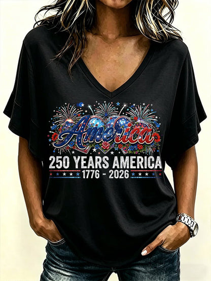 Women's 250 Years America Casual T-shirt