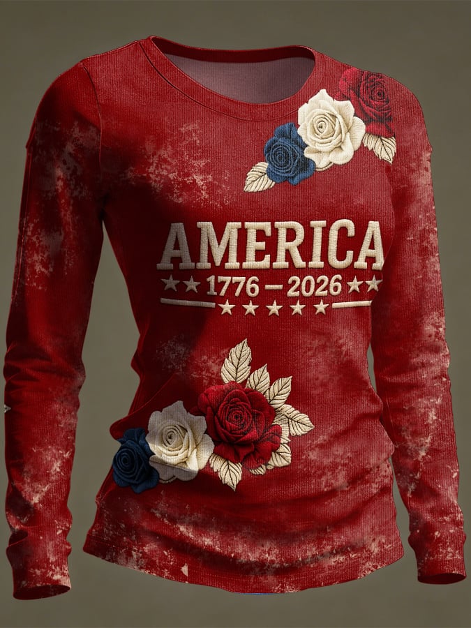 Women's American 250th Anniversary Print Top