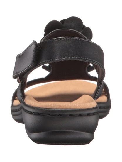 3D Floral Hollow Breathable Casual Velcro Sandals