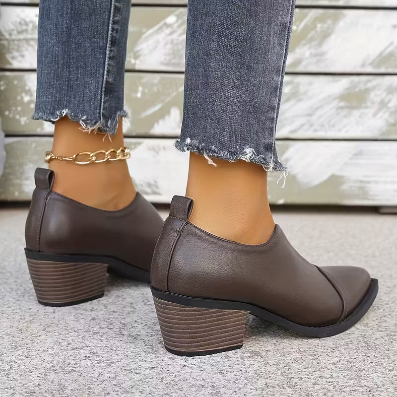 Women's Comfortable slip-on Ankle Boots