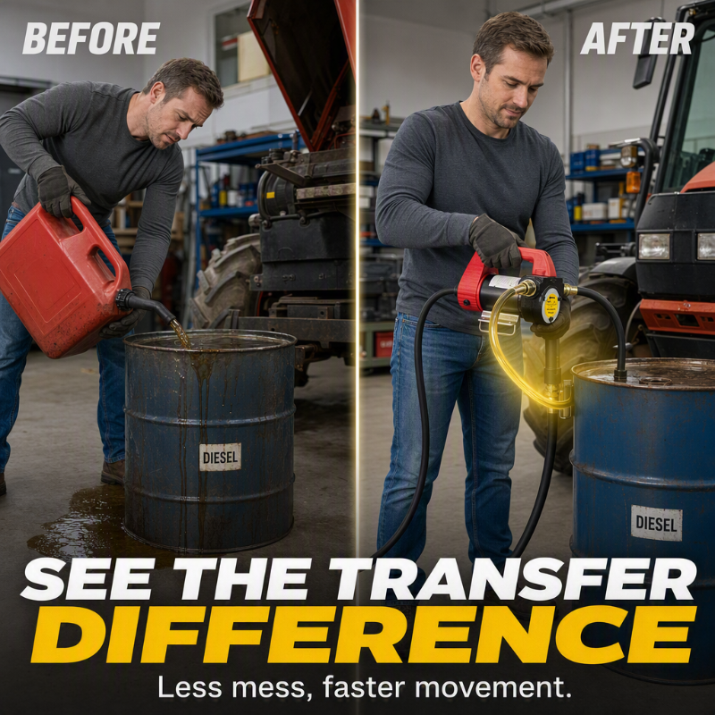 ⛽ 90% OFF NOW! 🚜 Diesel Transfer Pump – 25GPM Flow– Move Fuel Fast for Farms, Garages & Job Sites ⚡