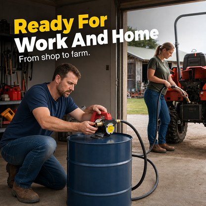 ⛽ 90% OFF NOW! 🚜 Diesel Transfer Pump – 25GPM Flow– Move Fuel Fast for Farms, Garages & Job Sites ⚡