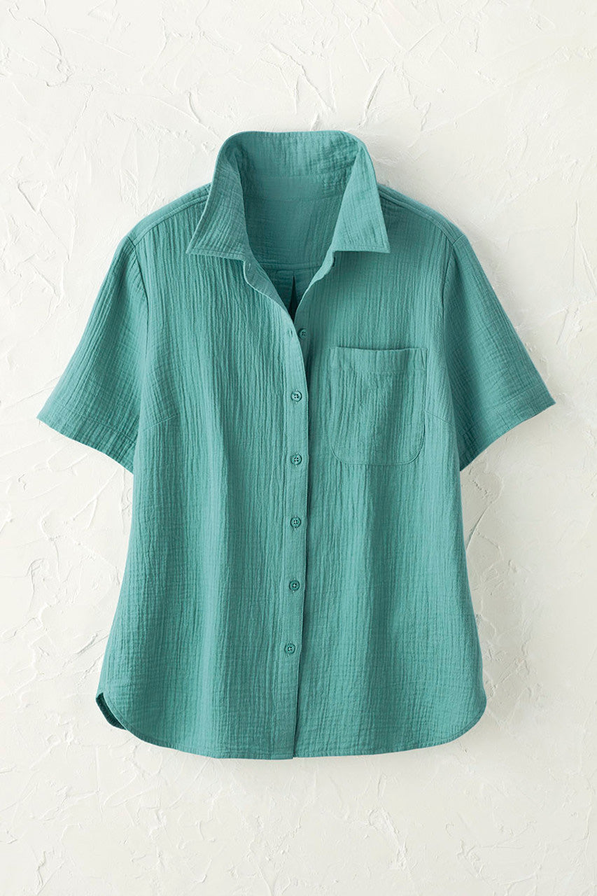 Summer Breeze Gauze Camp Shirt
